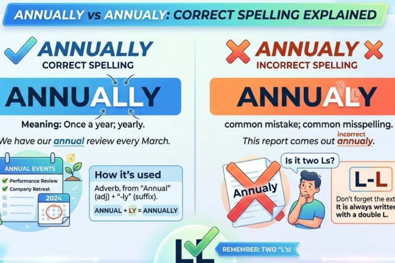 Annually vs Annualy: Correct Spelling Explained