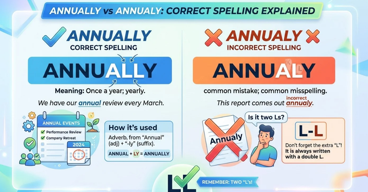 Annually vs Annualy: Correct Spelling Explained
