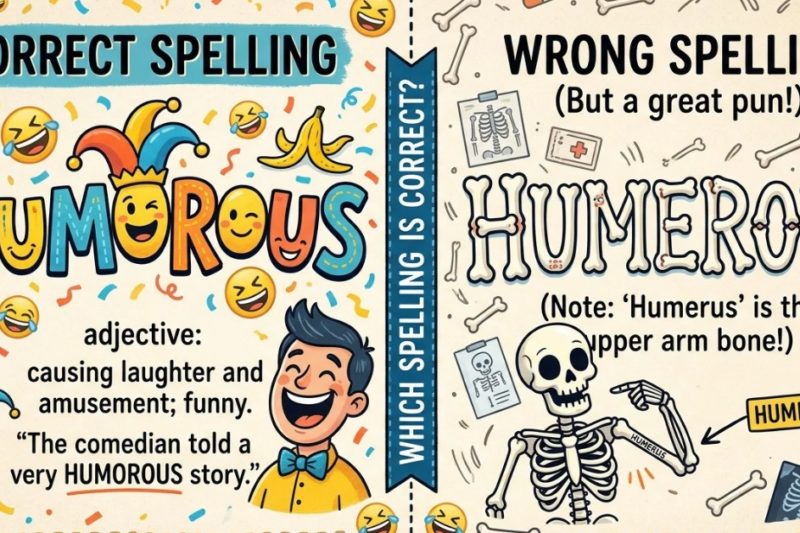 Humorous vs Humerous: Which Spelling Is Correct?