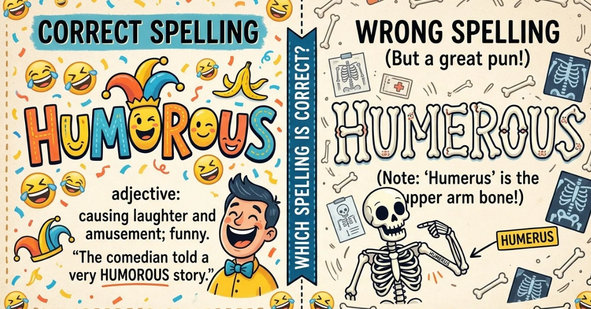 Humorous vs Humerous: Which Spelling Is Correct?